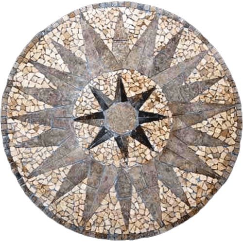 Travertine Medallion 011