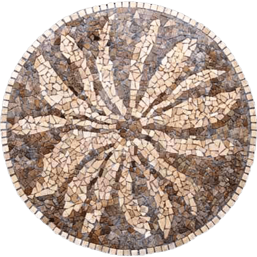 Travertine Medallion 012