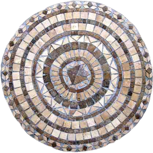 Travertine Medallion 013