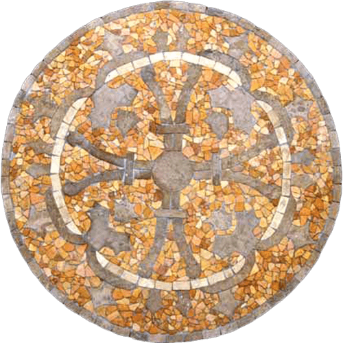 Travertine Medallion 015