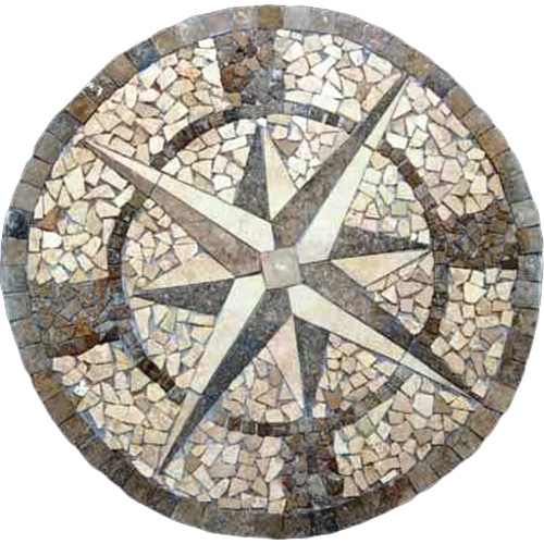 Travertine Medallion 016