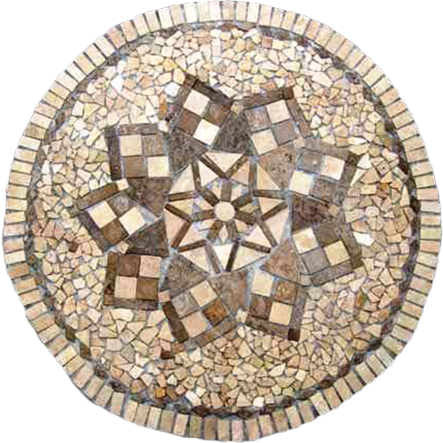 Travertine Medallion 018