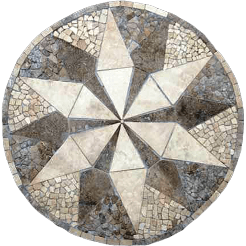 Travertine Medallion 019
