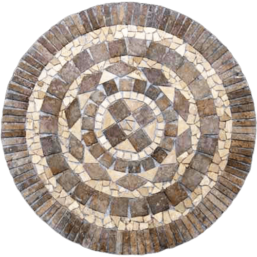 Travertine Medallion 021