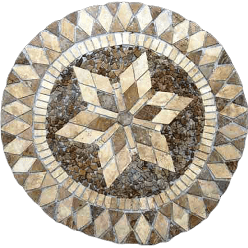 Travertine Medallion 023