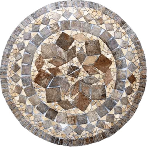 Travertine Medallion 035
