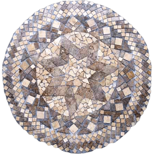 Travertine Medallion 037