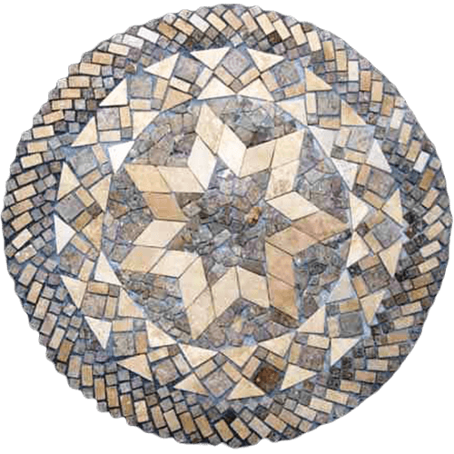 Travertine Medallion 038