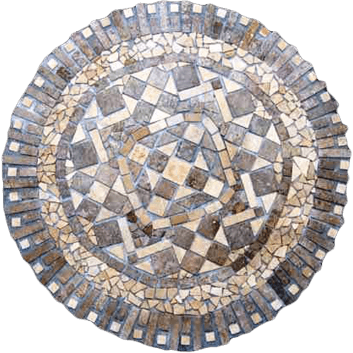 Travertine Medallion 039
