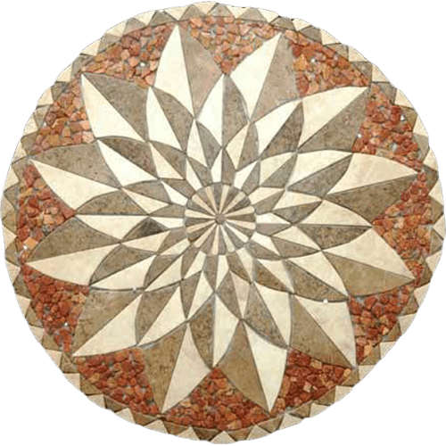 Travertine Medallion 040