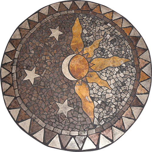 Travertine Medallion 042