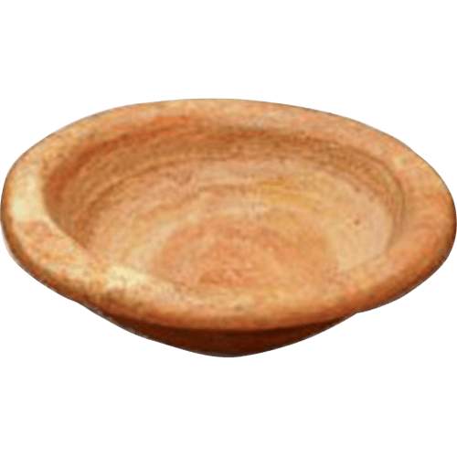 Peach Travertine Sink - Oval Dropin 19" x 16"