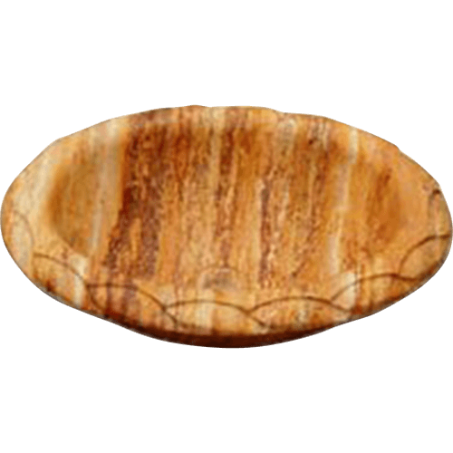 Peach Travertine Sink - Oval Rope