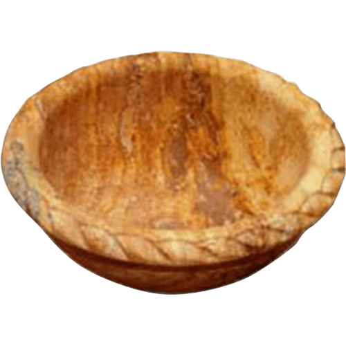 Peach Travertine Sink - Round Rope