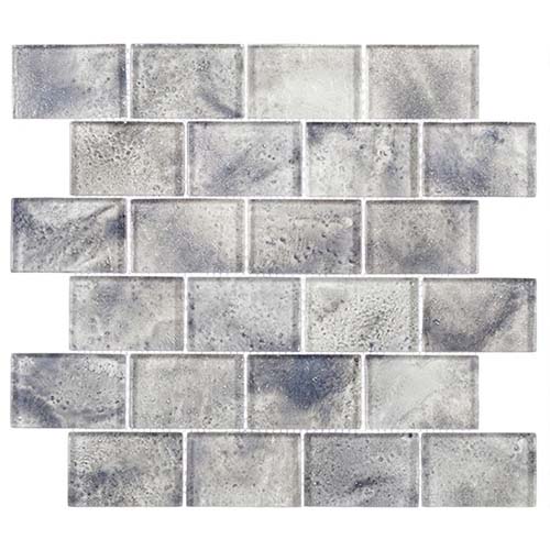 Glass Mosaic tile in Frothy Swirls Lounge Mist