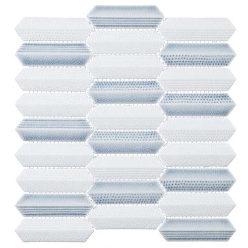 Glass Mosaic tile in Chiseled Dream Noon Siesta