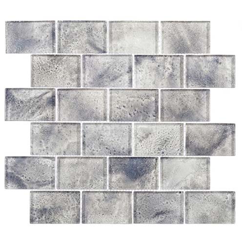 Glass Mosaic tile in Frothy Swirls Lounge Mist