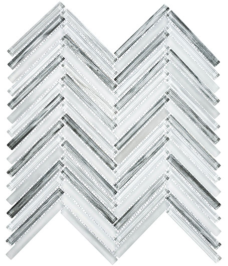 Glass Mosaic tile in Himalayan Arches Makalu Peak