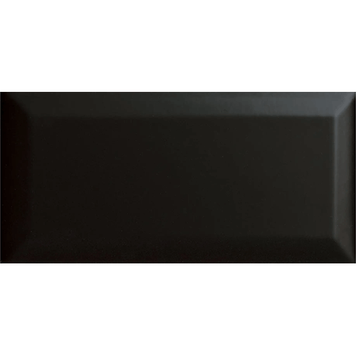 CC Textures Beveled Bright Black 3" x 6"