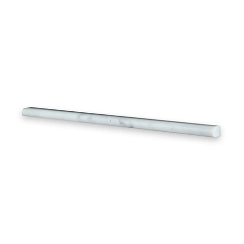 Carrara White 0.5" x 12" Pencil Honed