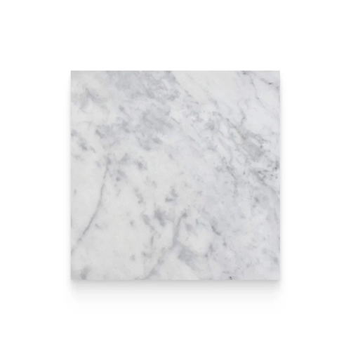 Carrara White 12" x 12" Square Polished