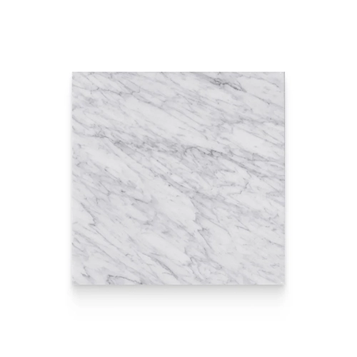 Carrara White 24" x 24" Square Polished