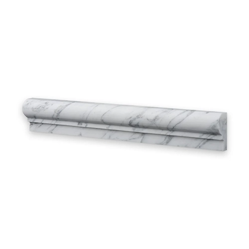 Carrara White 2" x 12" Chair Rail Honed