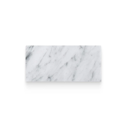 Carrara White 3" x 6" Rectangle Honed