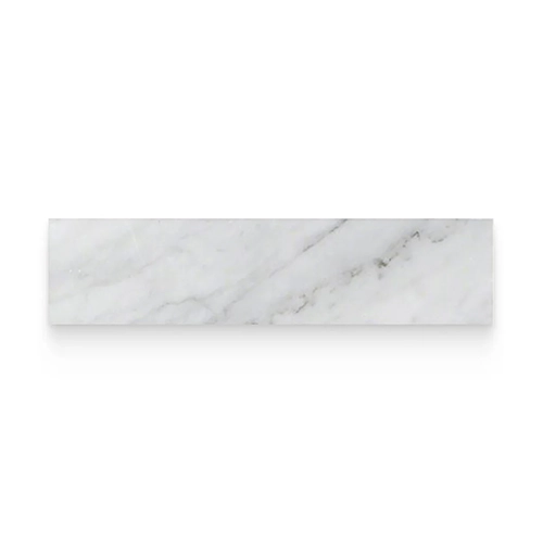 Carrara White 4" x 12" Rectangle Polished