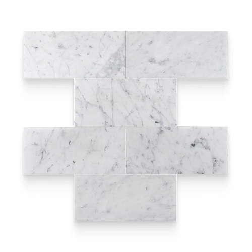 Carrara White 6" x 12" Rectangle Honed