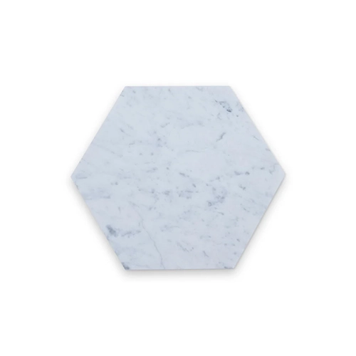 Carrara White 6" x 6" Hexagon Honed