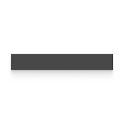 Essential Retro Black 2" x 12" Rectangle Glossy