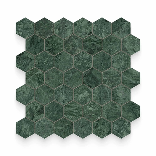 Verde Reale 2" x 2" Hexagon Polished