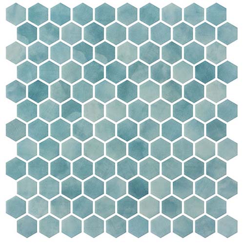 Recycled Glass Mosaic tile in Luxacious Bay Fjord Amolie