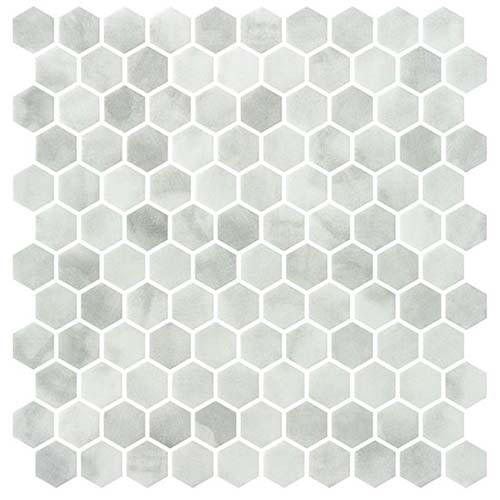 Recycled Glass Mosaic tile in Luxacious Bay
