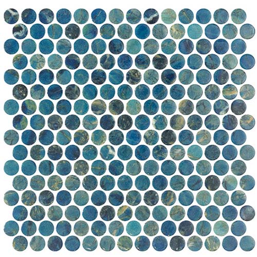 Recycled Glass Mosaic tile in Tahiti Isles Aorai Bay