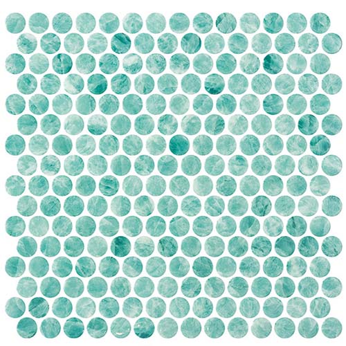 Recycled Glass Mosaic tile in Tahiti Isles Mahina Pond