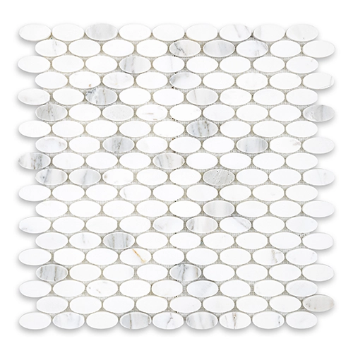 Calacatta Gold - Oval 5/8"x1" Polished