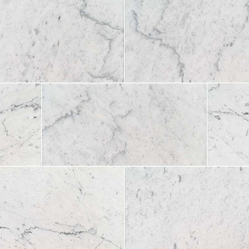 Marble tile in Carrara White 12x24