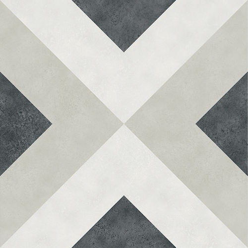 Porcelain tile in Brianna Coal Matte 6x6