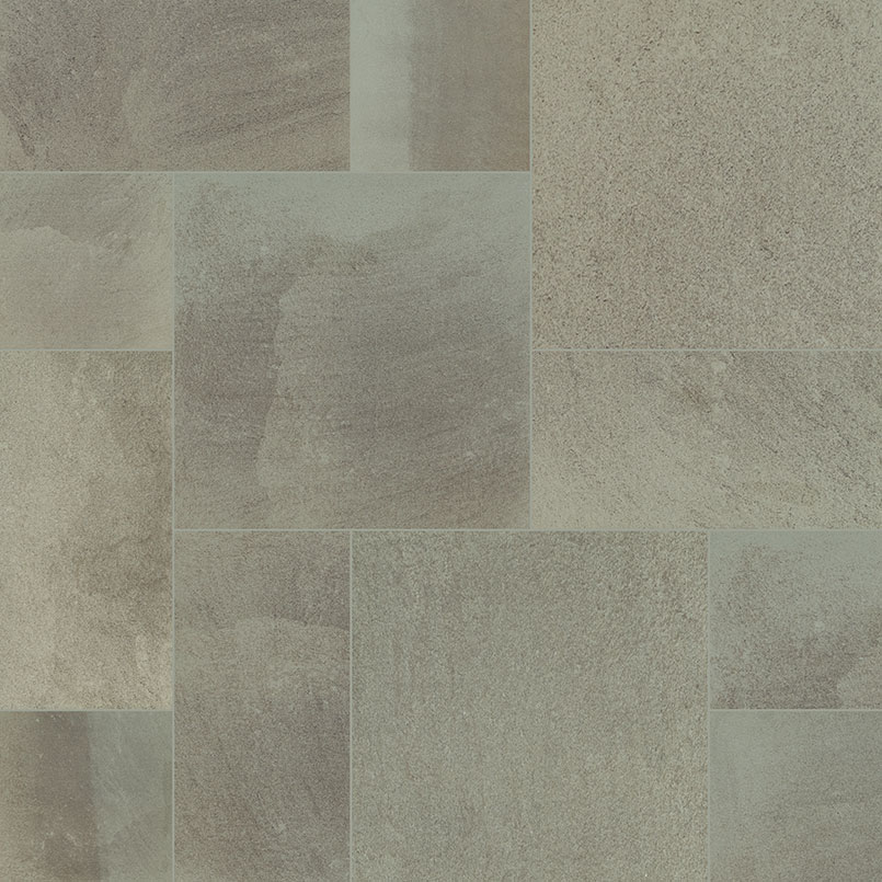 Porcelain Paver in Full Range Bluestone Jumbo Pattern