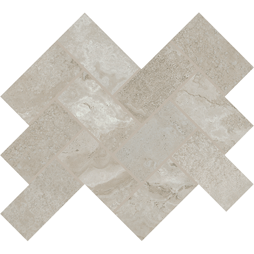 Archaia Herringbone Atlas Grey 2" x 4"