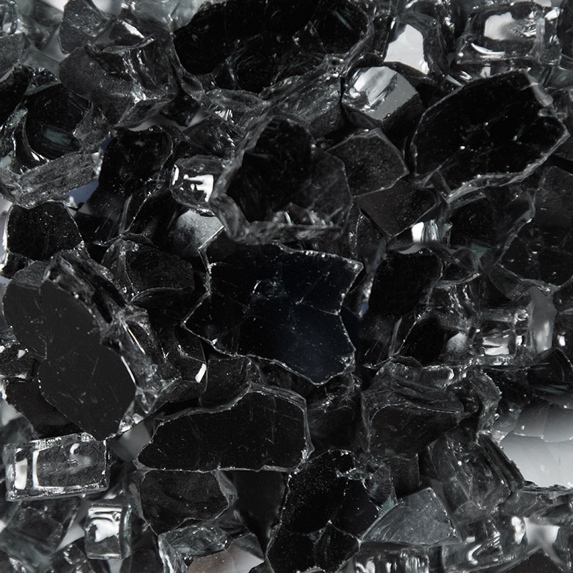 Fire Glass Galaxy Black 0.5" 20lbs Bag