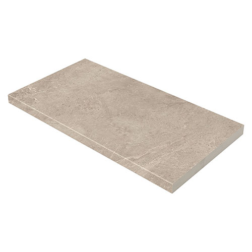 Porcelain tile in Soreno Taupe 13x24 Pool Coping