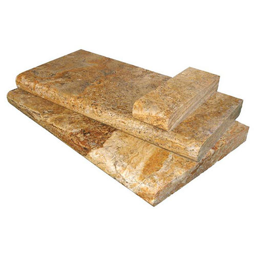 Travertine tile in Tuscany Scabas 12x24x2cm Coping