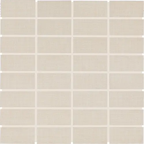 Fabric Art Straight Joint Modern Textile Beige 12" x 12"