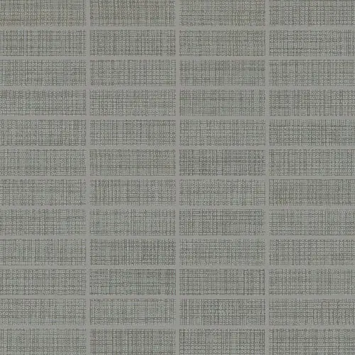 Fabric Art Straight Joint Modern Textile Medium Gray 12" x 12"