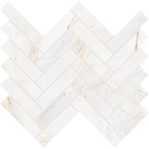 Fonte Herringbone Pier White 11" x 7"