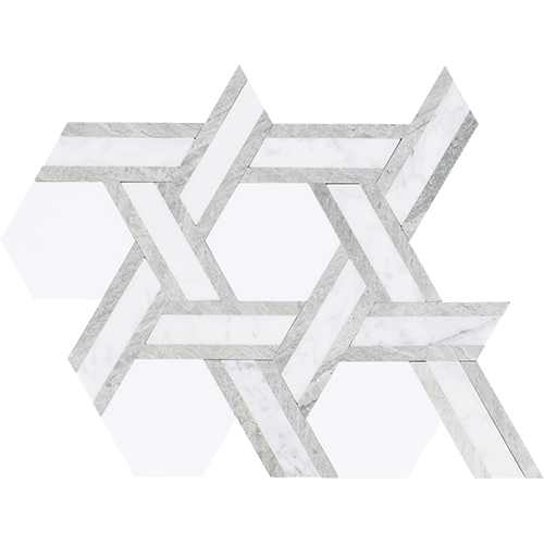 Fonte Rotating Hexagon Heather Harbor Blend 12" x 10"
