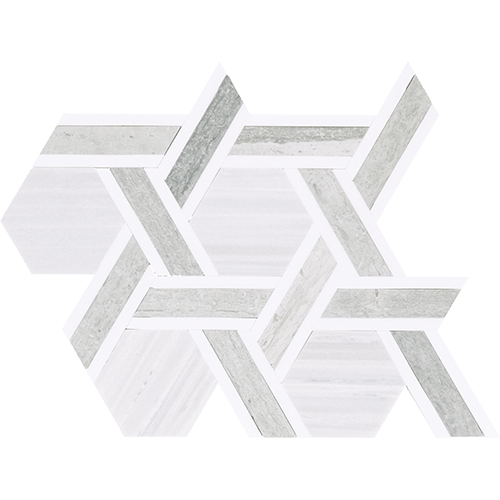 Fonte Rotating Hexagon Nautical Grey Blend 12" x 10"
